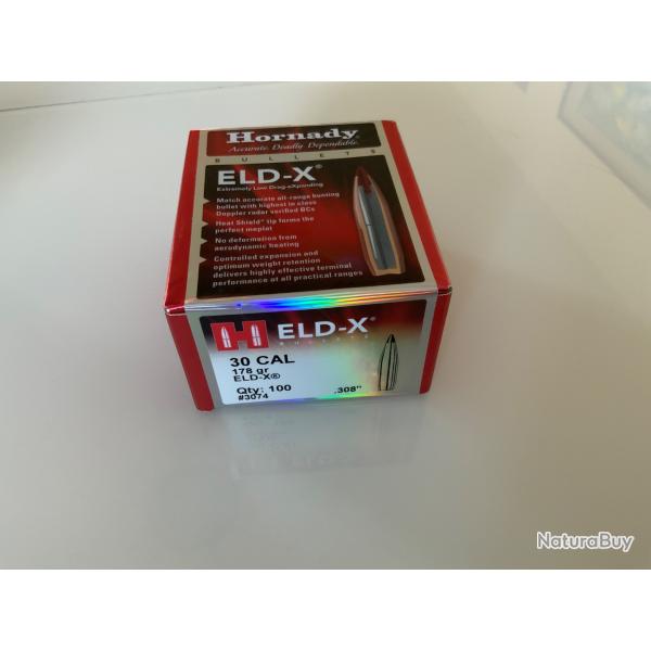 Ogives Hornady ELDX cal 30 178grs