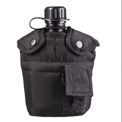 GOURDE NOIR US PLAST. AV. QUART ET HOUSSE