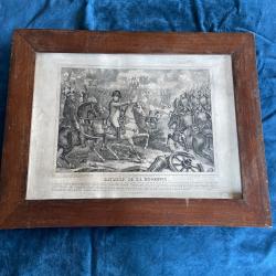 Ancienne gravure bataille de la Moskowa