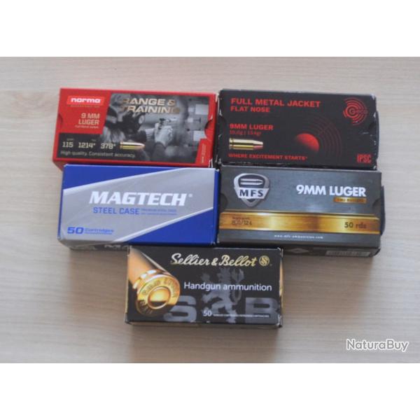 Boite vide 9mm pour collection