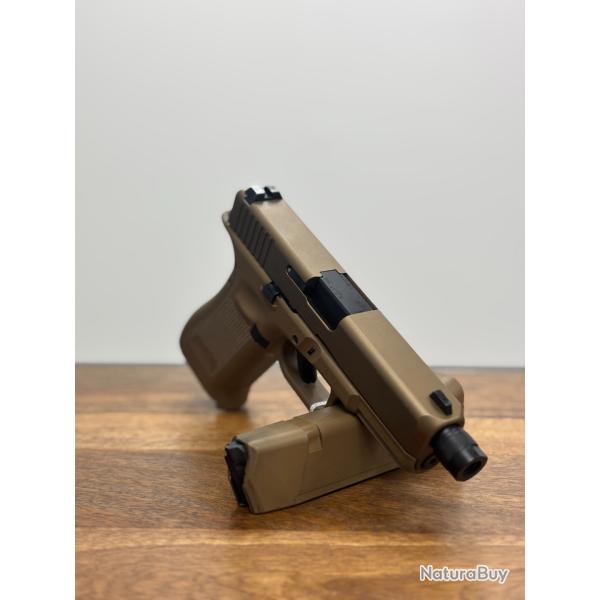 *Pan sur le Glock ! Pistolet Glock 19X Bronze - Filet� - 9 mm - ADF-BF361