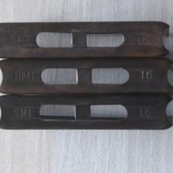 lames  r&eacute;glementaires italien 6 coups pour carabines Carcano en cal 6,5 - lot8  WW1