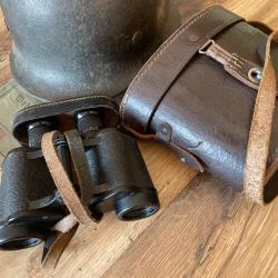 Rare jumelles allemandes dienstglass ww2 Busch compl&egrave;tes avec &eacute;tui et filtre ! Polizei/Douanes
