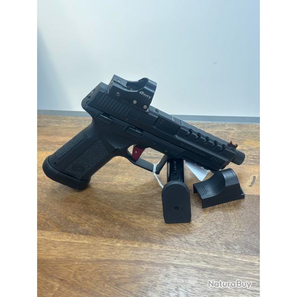 *Pan sur le pack occasion ! Pistolet Luger MC 9 Xtrem - Pack Red Dot - 9mm - 16 cps - BL630