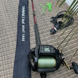 Ensemble canne et moulinet &eacute;lectrique DAIWA Tanacom 1000