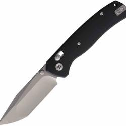 Couteau Dreamtech Lame Tanto Acier 14C28N Bead Blast Manche G10 Noir Axis Lock DTK4508GB