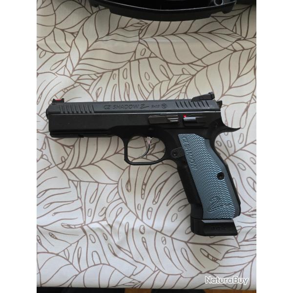 Pistolet r�plique CO2 4.5 mm AS CZ Shadow 2 Blowback�