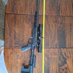 Carabine CZ 457 MDT Lunette Hawk vantage IR3 9&times;40 Munitions target rifle x300 Drapeau + malette