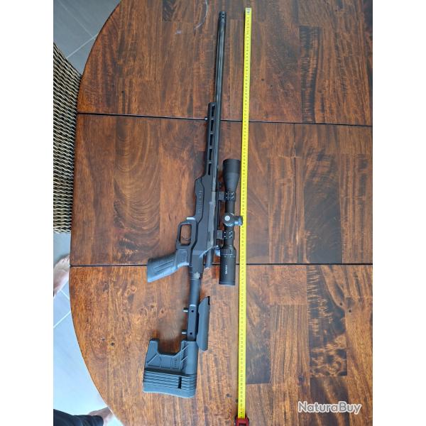 Carabine CZ 457 MDT Lunette Hawk vantage IR3 9�40 Munitions target rifle x300 Drapeau + malette