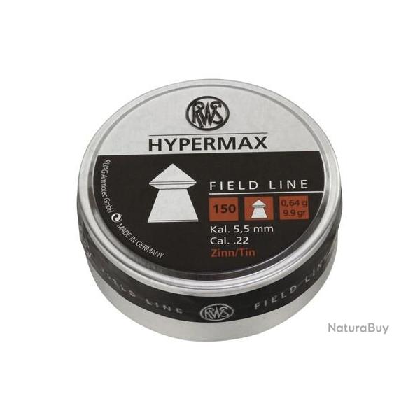 Boite de 150 plombs RWS field line cal. 5.5mm