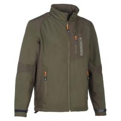 blouson de chasse softshell percussion marron kaki