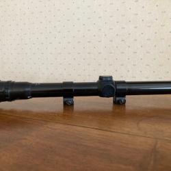 Lunette V 22 A    3 - 6 x   avec son montage pour rail de 11 mm et sa boite d'origine