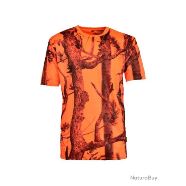 T shirt de chasse GhostCamo Blaze Black Percussion