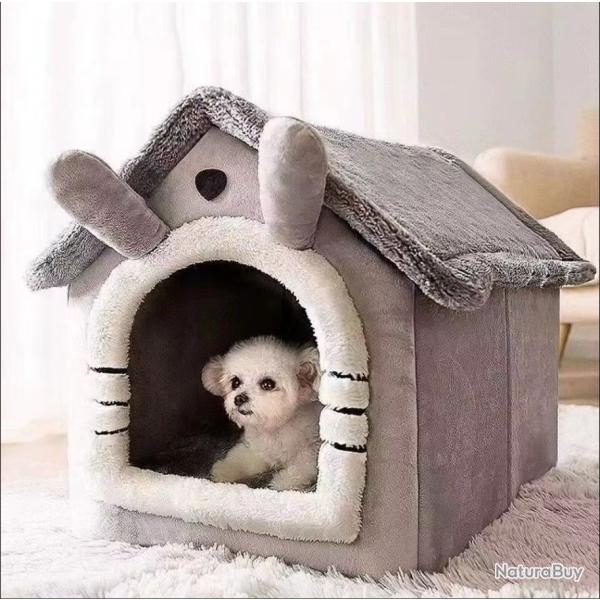 Niche Maison Chien Chat Lit Doux Cocooning Coussin Lavable Pliable S : 30 � 28 � 28 cm