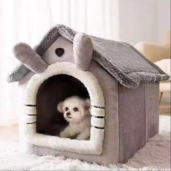 Niche Maison Chien Chat Lit Doux Cocooning Coussin Lavable Pliable M : 40 &times; 34 &times; 38 cm