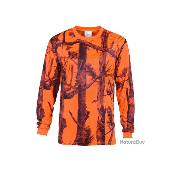 Tee Shirt Manches Longues Homme Percussion Fluo Ghostcamo