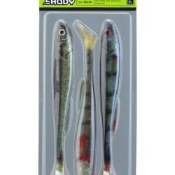 3 LEURRES SOUPLES DAIWA PROREX SET REAL SLIM SHAD LIVE 16.0CM