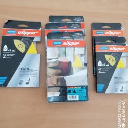 lot de 6 paquets de papiers de verre norton pour ponceuse triangulaire tout neuf