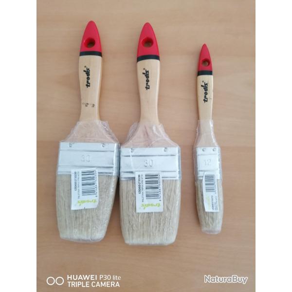 lot de 3 pinceaux trodis neuf