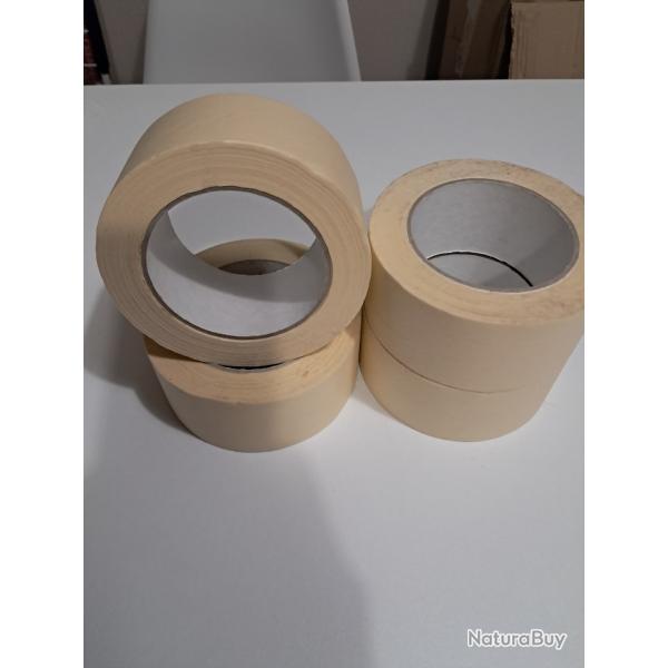 4 rouleaux scotch pour masquage peinture tout neuf