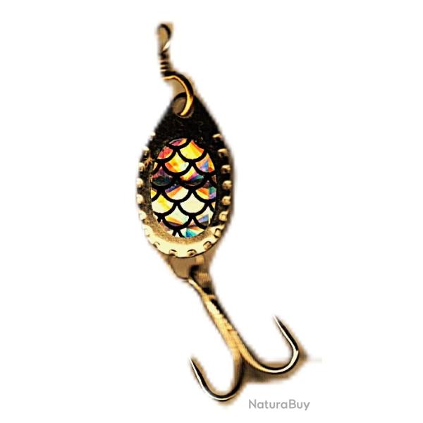 Cuiller tournante pour truites, perches et autres carnassiers - 2.5 gr.