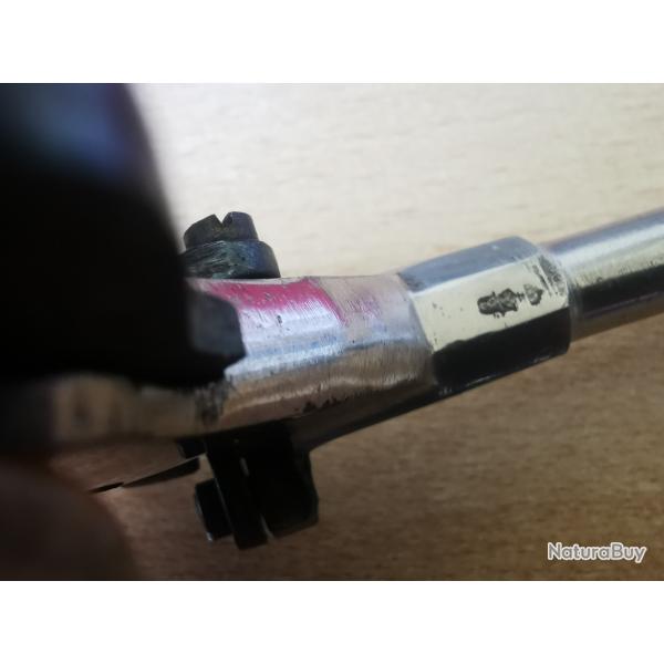 Pistolet de cycliste nickel� ann�es 1900 allemand.