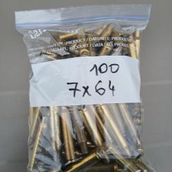 Lot de 100 Etuis calibre 7x64