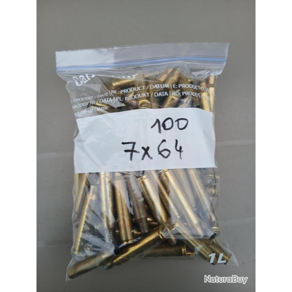 Lot de 100 Etuis calibre 7x64