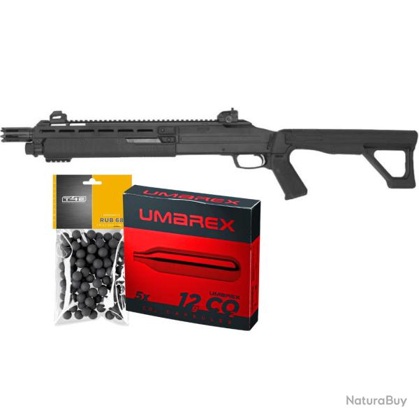 PACK PRET A TIRER TX68 (HDX68) CAL .68 16J - T4E NEUF U NOIR