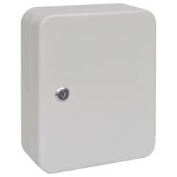 Bo&icirc;te &agrave; cl&eacute;s avec verrouillage Ivoire 20 x 7,5 x 25 cm Acier