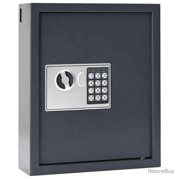 Coffre-fort num�rique Gris fonc� 30 x 10 x 36,5 cm Acier