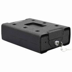 Coffre de voiture avec verrouillage Noir 22 x 16 x 7 cm Acier