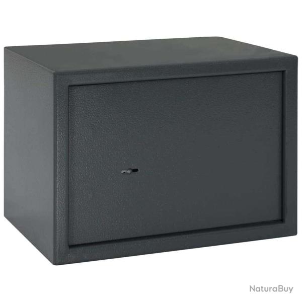 Coffre-fort avec verrouillage Gris fonc� 35 x 25 x 25 cm Acier