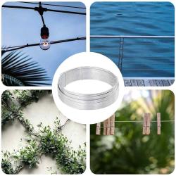 Fil de cl&ocirc;ture Argent&eacute; 80 m Fil galvanis&eacute; &agrave; chaud