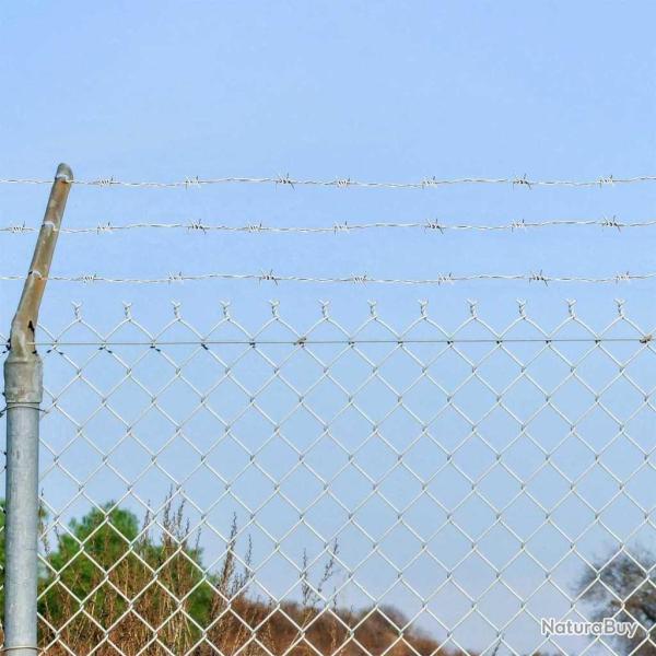 Fil barbel� Argent 100 m Acier Galvanis� � Chaud