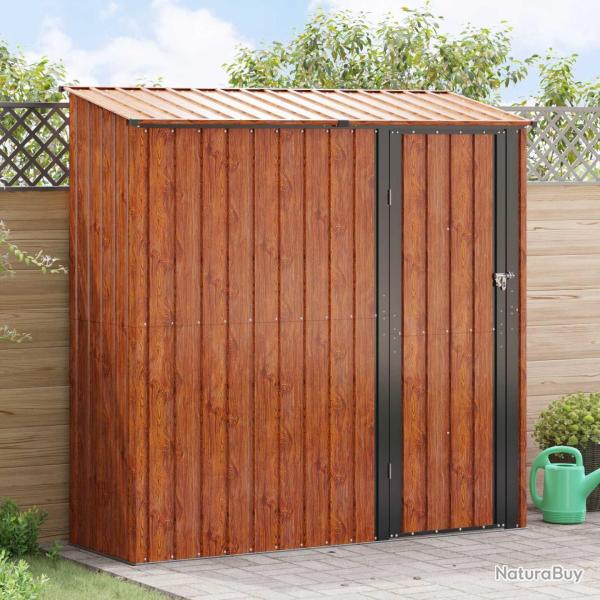 Cabanons de jardin Marron 203,5 x 73 x 200 cm M�t??