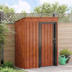 Cabanons de jardin Marron 137 x 81 x 180 cm M&eacute;t??