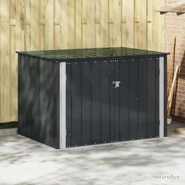 Bo�te de Rangement de Jardin Noir 151,5 x 107 x 100 cm Acier