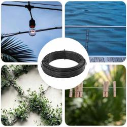 Fil de cl&ocirc;ture Anthracite 33 m PVC