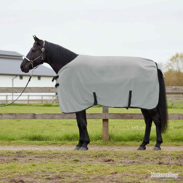 Couverture �quine Gris clair et rose complet 115 cm Polyester