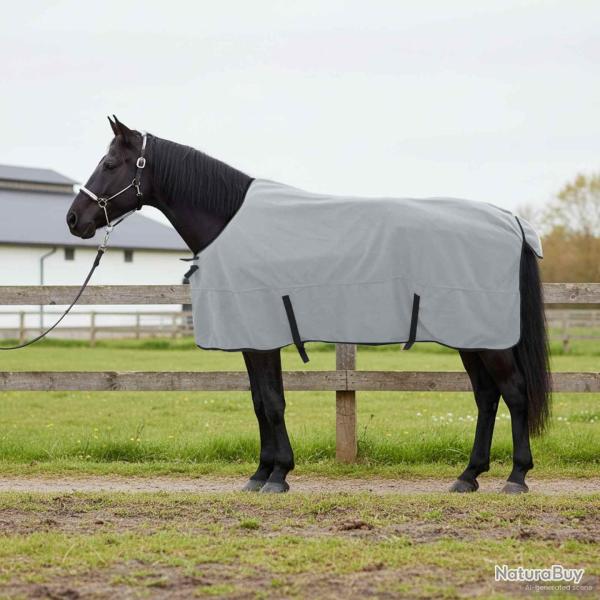 Couverture �quine Gris clair et rose complet 135 cm Polyester