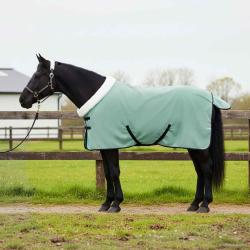 Couverture &Eacute;quine Vert fonc&eacute; complet 105 cm Fleece polaire