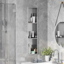 Niche de Douche Argent&eacute; 90 x 20 x 9,5 cm Acier inoxydable