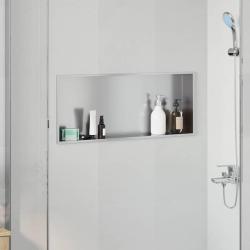 Niche de Douche Argent&eacute; 75 x 30 x 9,5 cm Acier inoxydable