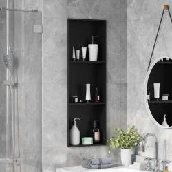 Niche de Douche Noir 92 x 32 x 10 cm Acier inoxydable