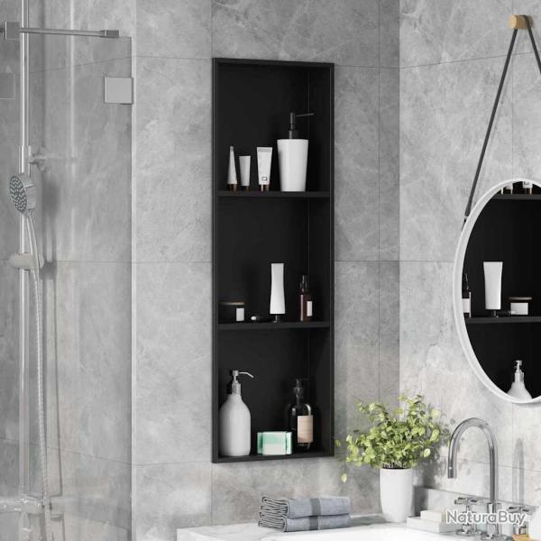 Niche de Douche Noir 92 x 32 x 10 cm Acier inoxydable