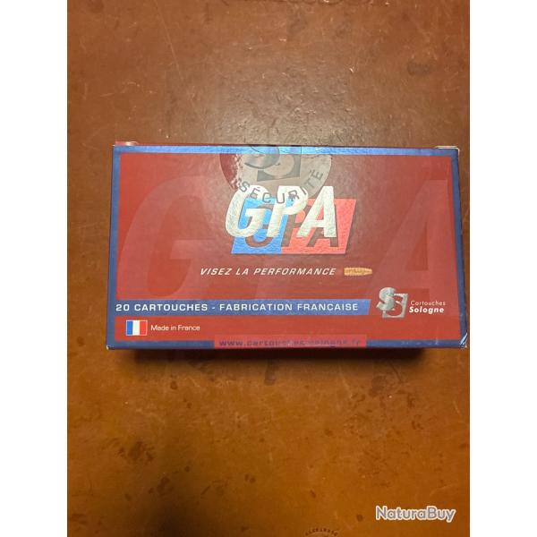 Cartouche Sologne 8x68S GPA 196gr - 12,7g