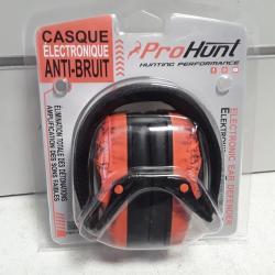 Casque &eacute;lectronique Prohunt orange camo blaze