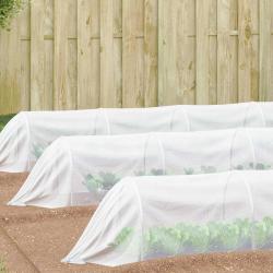 Filet Anti-insectes Blanc 2 x 10 m Poly&eacute;thyl&egrave;ne