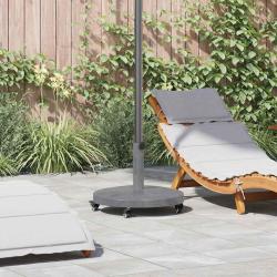 Pied de parasol Aspect Bois Gris Fonc&eacute; 48 x 48 x 32 cm